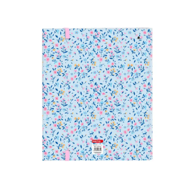 Carpeta de anillas Vicky Martín Berrocal Paraíso Azul Rosa 27 x 32 x 3.5 cm