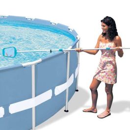 Conjunto de mantenimiento para piscinas con mango telescopico de 239 cm