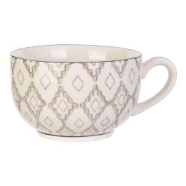 Home Deco Factory Taza Mirage 350 Ml Blanco-Negro Blanco-Marrón