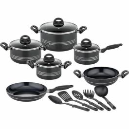 GSW GSW4005643158800 Batería de Cocina MILANO NERO, 15 Piezas, Aluminio Macizo, Negro, Inducción Precio: 109.89999966. SKU: B1E3X69TJV