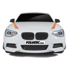 Foliatec FO33943 Pegatina para Coche Diseño Sombras Naranja 9 x 77 cm PVC Resistente Intemperie Exterior