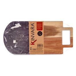 Tabla Cortar Madera Y Marmol Negro Con Asa Kinvara 18X1CM (8 Unidades) Tabla Cortar Madera Y Marmol Negro Con Asa Kinvara 18X1CM (8 Unidades)