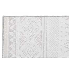 DKD Home Decor Alfombra Boho Gris Poliéster 230 x 160 cm