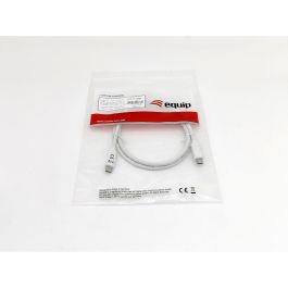 Equip Cable USB-C a USB-C 3.2 Gen 2, 2.00m, 3A/20V, Blanco