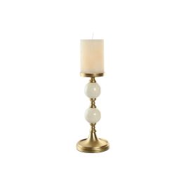 Candelabro Moderno DKD Home Decor Dorado Blanco 15 x 33 x 15 cm Candelabro Moderno DKD Home Decor Dorado Blanco 15 x 33 x 15 cm