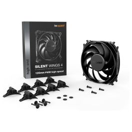 be quiet! SILENT WINGS 4 120mm PWM high-speed Ventilador de Carcasa 12 cm Negro