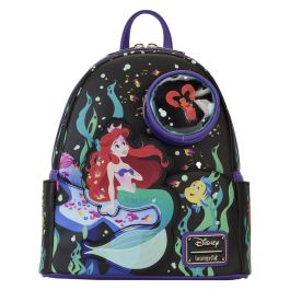 Loungefly Disney La Sirenita 35 Aniversario Mini Mochila Brilla en la Oscuridad PVC 22.5x26.25x11.25cm Precio: 63.78999968. SKU: B14PCLMPDH