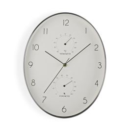 Reloj de Cocina Ovalado Plata Versa - 4.3x34.9x27.3 cm, Aluminio (2 Unidades) Precio: 42.69000032. SKU: B15637DFCF