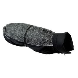 Dog Gone Smart Abrigo Aspen Impermeable Cortavientos Reflectante para Perro Negro 50cm con Forro Polar y Protección Antimanchas