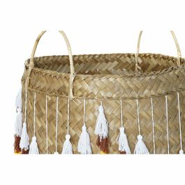 Juego de Cestas DKD Home Decor Multicolor Bambú Flecos Boho 3 Piezas Juego de Cestas DKD Home Decor Multicolor Bambú Flecos Boho 3 Piezas
