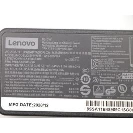 Lenovo Adaptador AC 65W con Punta Fina para ThinkPad, IdeaPad, Yoga, ThinkCentre. Entrada 100-240V, 89% Eficiencia Lenovo Adaptador AC 65W con Punta Fina para ThinkPad, IdeaPad, Yoga, ThinkCentre. Entrada 100-240V, 89% Eficiencia