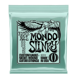 ERNIEBALL Juego Eléctrica Slinky Mondo 10.5-52 Cuerdas Guitarra Ernie Ball Precio: 8.49999953. SKU: B1A7MVDK7V