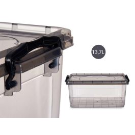 Caja Plastico Ordenacion Antracita 13,7L Kipit 27X18CM (12 Unidades) Caja Plastico Ordenacion Antracita 13,7L Kipit 27X18CM (12 Unidades)