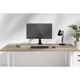 Neomounts DS60-600BL1 Soporte Monitor Individual 10-32", 0-8 kg, Quick-fix, 180°-Stop, Ajustable, Negro