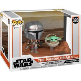 Funko Pop Star Wars The Mandalorian con Baby Yoda - Figura de Vinilo