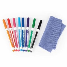 Smoby Mesa Infantil Creativa con Fieltro Borrable, 2 Láminas para Colorear y 3 Espacios de Almacenamiento - A Partir de 3 Años