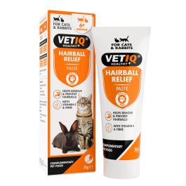 VetIQ Defurr-UM Pasta para la Eliminación y Prevención de Bolas de Pelo en Gatos, Gatitos y Conejos con Vitamina E 70 gr