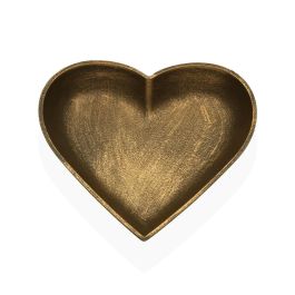 Figura Decorativa Versa Dorado Corazón 25 x 25 x 3,5 cm Precio: 7.49999987. SKU: B1GKL3P37F