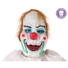 Máscara Payaso Blanco con Nariz Roja y Pelo en Vinilo para Disfraces de Halloween y Terror Precio: 2.6899994. SKU: B1C6SV9VN6