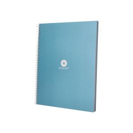 Cuaderno Espiral A4 Micro Antartik Dots Tapa Forrada 80H 90 gr Rayado Puntos 1 Banda 4 Taladros Celeste