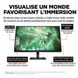 HP OMEN 27q Monitor Gaming, 27 pulgadas QHD (2560x1440), 165 Hz de Tasa de Refresco, con Alto Rendimiento y Colores Vívidos