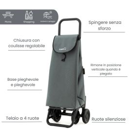 Carro de Compra Garmol 218G4 TRA Gris