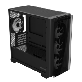 Asus A23 PLUS TG ARGB Negro - Torre PC, micro ATX/Mini-ITX, 3x120mm Ventiladores, Vidrio Templado, RGB, Ref. 90DC00K0-B19010