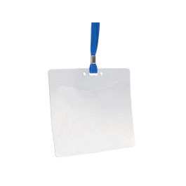 Q-connect Identificador con cordón plano azul A6 154x127 mm Apertura Superior