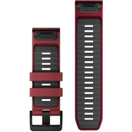 Garmin Correa QuickFit 26mm de Silicona para fēnix/D2/Descent - Marsala/Grafito