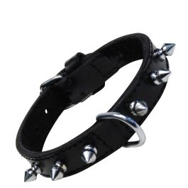 Gloria Collar Piel Negra 1 Fila Pinchos 50 cm Rock and Roll Precio: 14.9000005. SKU: S6102201