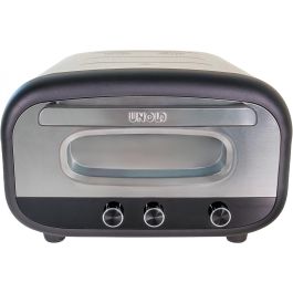 Unold 68806 Horno de Pizza Alfredo 1 Pizza 30cm Acero Inoxidable 1700W 450°C Digital con Temporizador