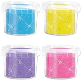 Plastilina Feel good - Glittering (4x90gr) - SES CREATIVE Plastilina Feel good - Glittering (4x90gr) - SES CREATIVE