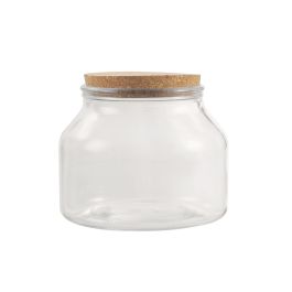 Tarro de vidrio con tapón de corcho 1600 ml - La Mediterranea (8 Unidades) Tarro de vidrio con tapón de corcho 1600 ml - La Mediterranea (8 Unidades)