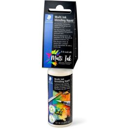STAEDTLER MultiInk Líquido para Mezclar Blending Liquid 50ml, Botella de Plástico, Color Neutro, Base Agua