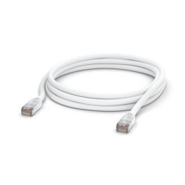 Ubiquiti Cable de Red UniFi Patch Outdoor Cat5e STP Blindado con Conectores RJ-45, 3m, Blanco, Resistente para Uso Exterior Extremo