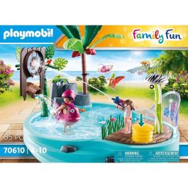 Playmobil Piscina Divertida Con Rociador De Agua Juguete Figuras Niños