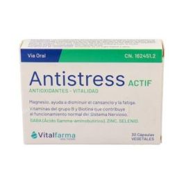 VITALFARMA Antistress Actif 30 Cápsulas | Complemento para Sistema Nervioso, Concentración y Relajación Precio: 17.5000001. SKU: B13SNR8JCM