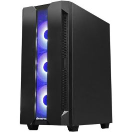 Chieftec Caja Gaming GS-01B-OP Torre ATX Micro ATX Mini-ITX Negra con Vidrio Templado e Iluminación RGB