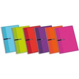Enri Cuaderno Espiral 80 Hojas 60 gr Cuadrícula 4x4 mm con Margen Tapas Duras Colores Surtidos (5 Unidades) (5 Unidades) Precio: 5.50000055. SKU: B15VCBLHQW