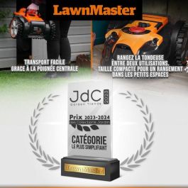 Lawnmaster LAW6939349520105 Robot cortacésped autónomo 24V sin cable perimetral - El más sencillo del mercado