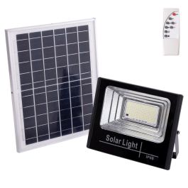 Proyector LED Solar 100W 6500K Control Remoto Panel y Batería Integrada HO-SOLARFL-100W-01