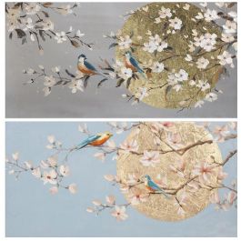 DKD Home Decor Cuadro Oriental Multicolor 3.7 x 60 x 120 cm (2 Unidades) Precio: 131.50000006. SKU: B1HFW7AA58