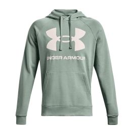 Sudadera con Capucha Hombre Under Armour Rival Big Logo Verde S