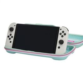 Power A NSCS0125-01 Estuche Protector Compacto para Nintendo Switch OLED, Switch y Switch Lite con Soporte de Juego y Almacenamiento para Tarjetas