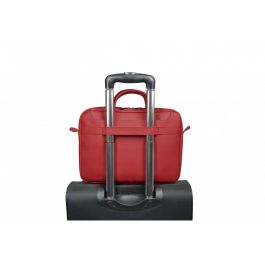 Port Designs Maletín de Cuero Sintético Rojo para Portátil 15.6 pulgadas con Tirante de Hombro