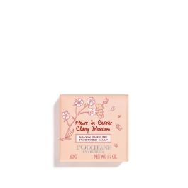 L'Occitane En Provence Jabón Perfumado Flores de Cerezo Vegetal para Manos y Cuerpo - Limpia y Perfuma Suavemente la Piel 50g