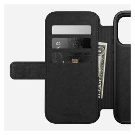 Nomad Folio Modern Leather para iPhone 17 Pro, Compatible con MagSafe, Cuero, Cierre Magnético, con Bolsillo para Tarjetas, Color Bronceado