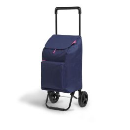 Gimi Carro de la compra Argo Blue 45L - Carrito de la compra en poliéster azul, referencia 157792