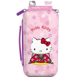 KONIX 3328170304375 Estuche Protector y de Transporte Hello Kitty para Nintendo Switch 2, Guarda Accesorios, Estampado 3D, Rosa