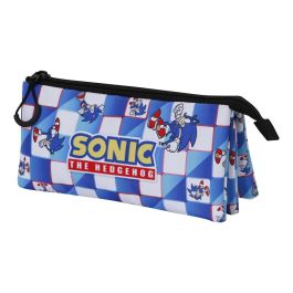 KARACTERMANIA Portatodo triple Sonic The Hedgehog Blue Lay 23x7x11cm con tres compartimentos